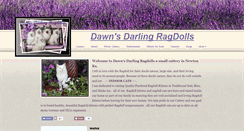 Desktop Screenshot of dawnsdarlingragdolls.com